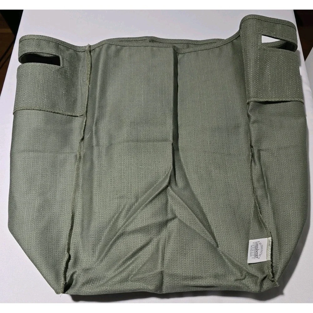 Longaberger Basket Liner Sage Med Oval Waste‎ Basket